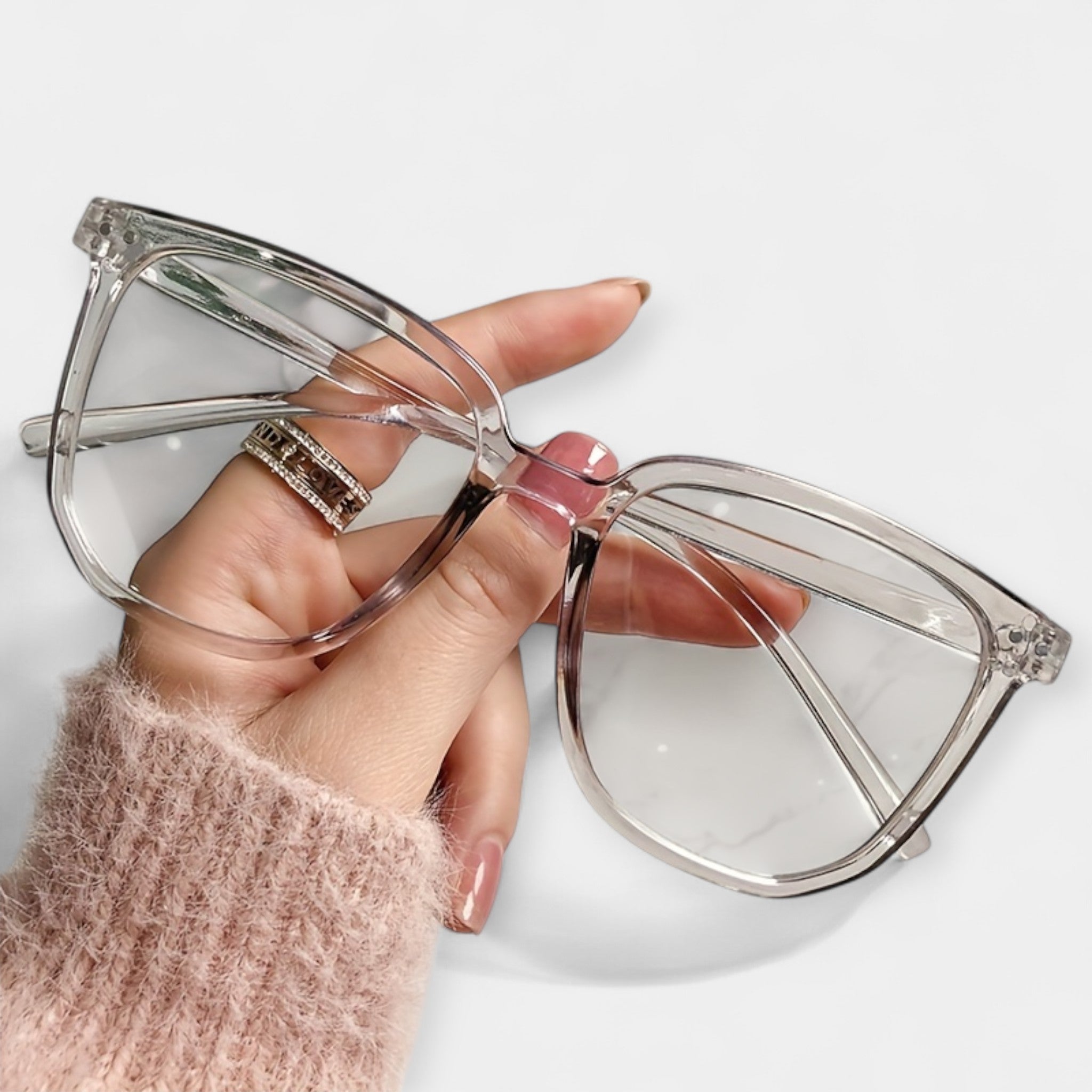 Kvadratna očala z zaščito pred modro svetlobo