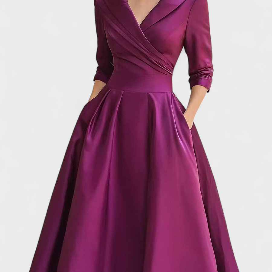 Petra | Elegantna Satenasta Obleka