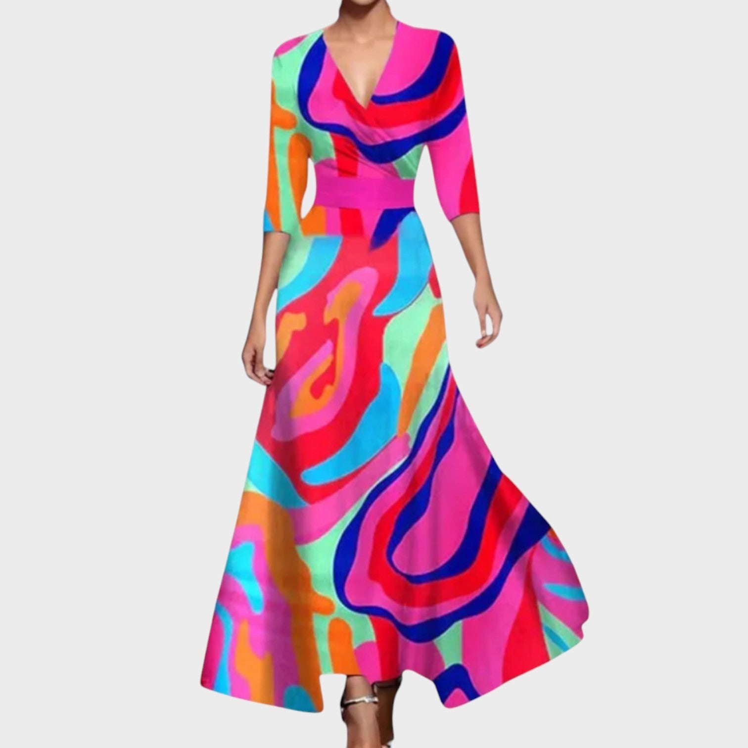 Isadora - Ročno izdelana luksuzna maxi obleka