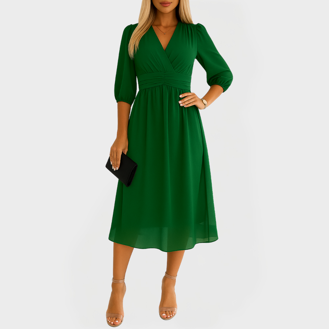 Elegantna Lahka Šifonska Obleka