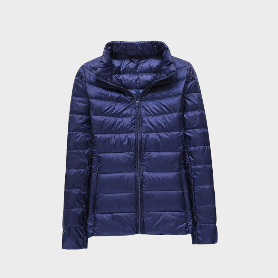 Ela - Nova Ultralahka Jakna Z Belimi Račjimi Perji