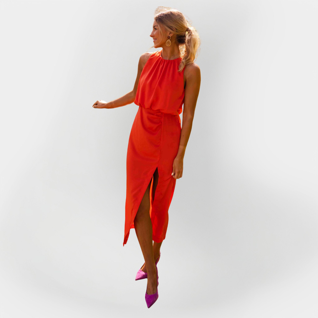 Obleka s stranskim razporkom