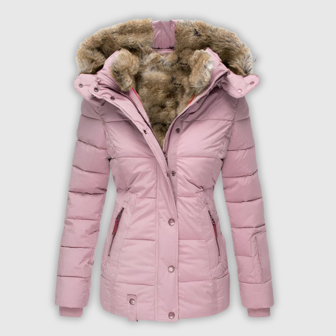 Annamarie | Čista jakna s kapuco in oprijetim krojem