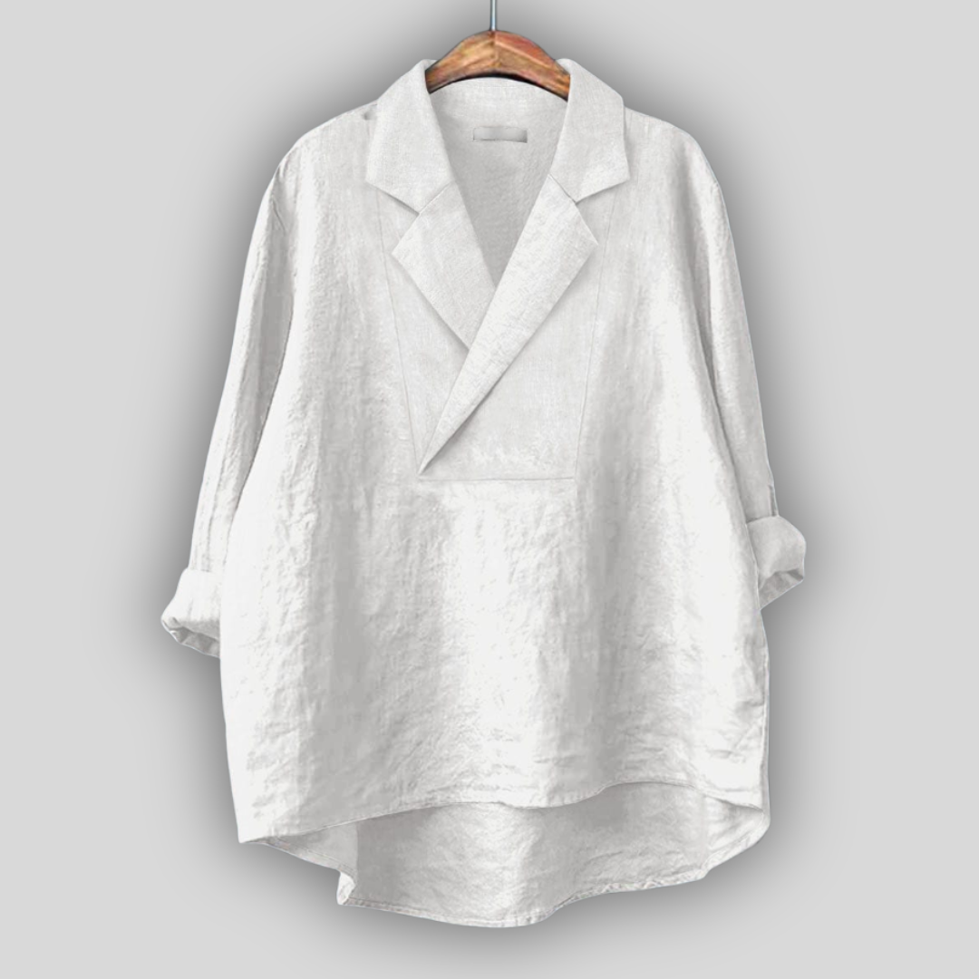 Linen Bluzica “Rožnata Aura”