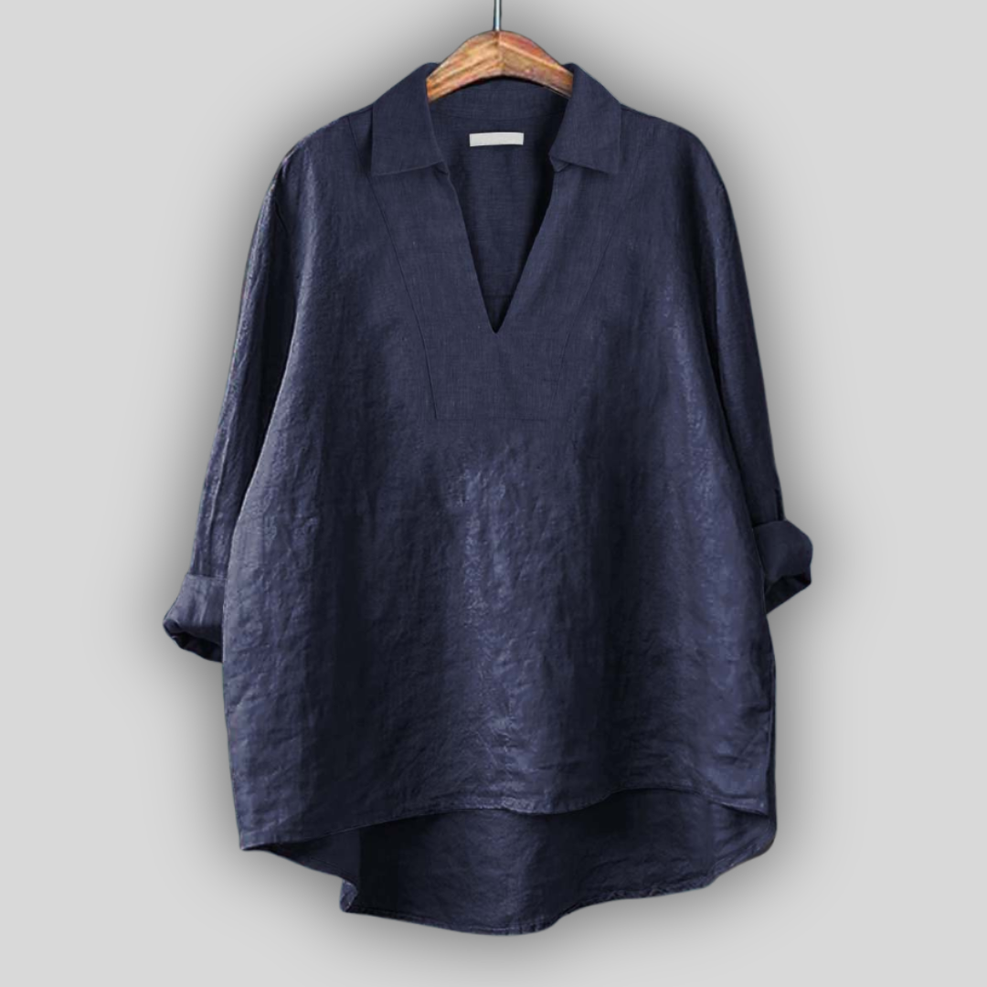 Linen Bluzica Srebrna Eleganca