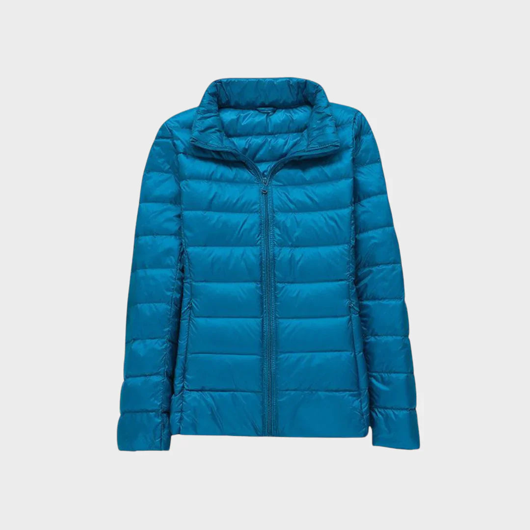 Ela - Nova Ultralahka Jakna Z Belimi Račjimi Perji