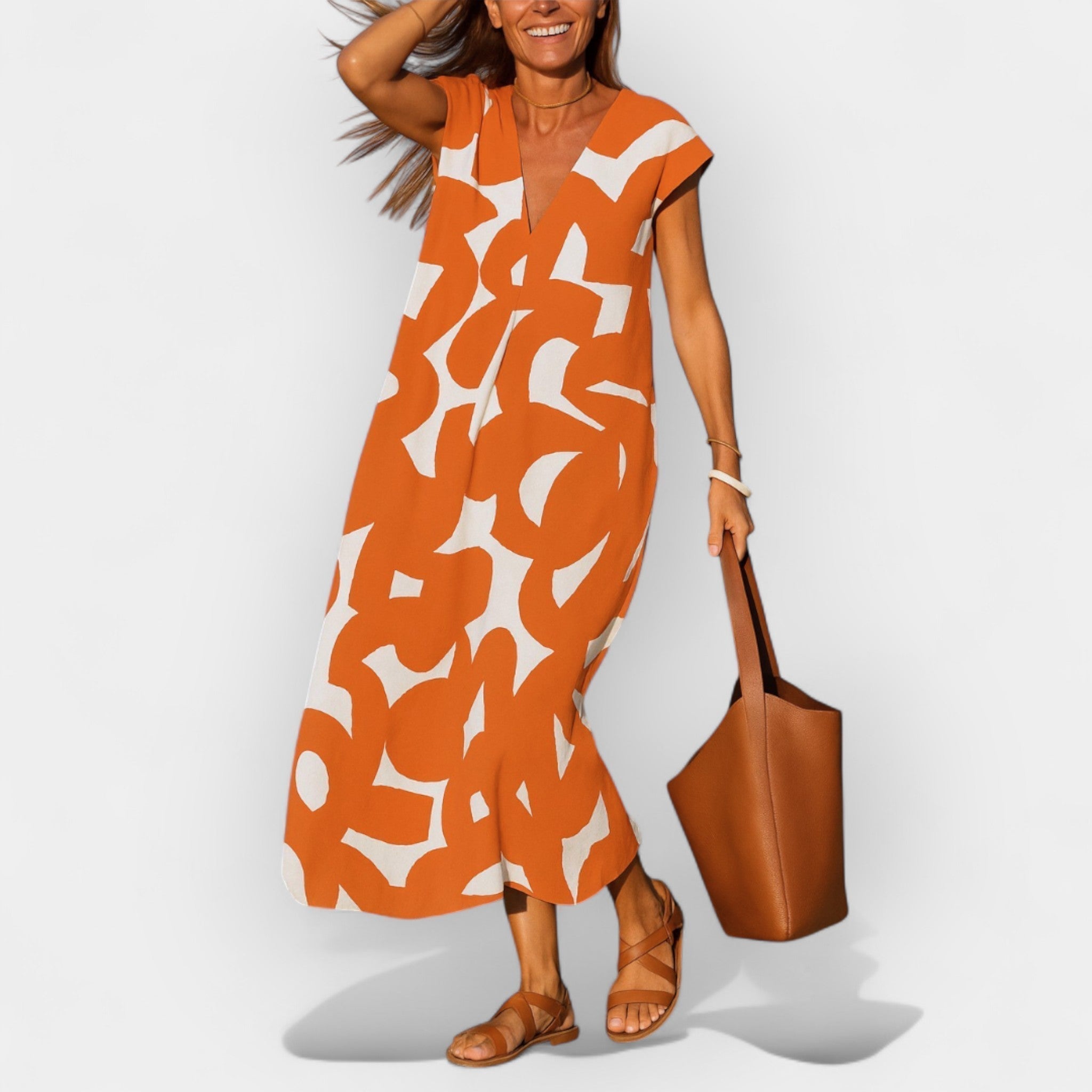 Moderna Oblačila iz Vetra z V Obliko Izreza