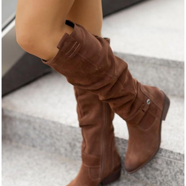 Lina – Udobni, topli semiš škornji za ženske