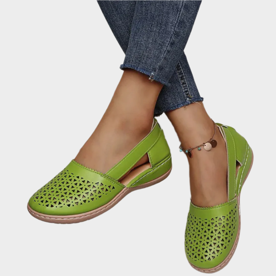 Anatomski Baletni Čevlji z Izrezi in Trakom