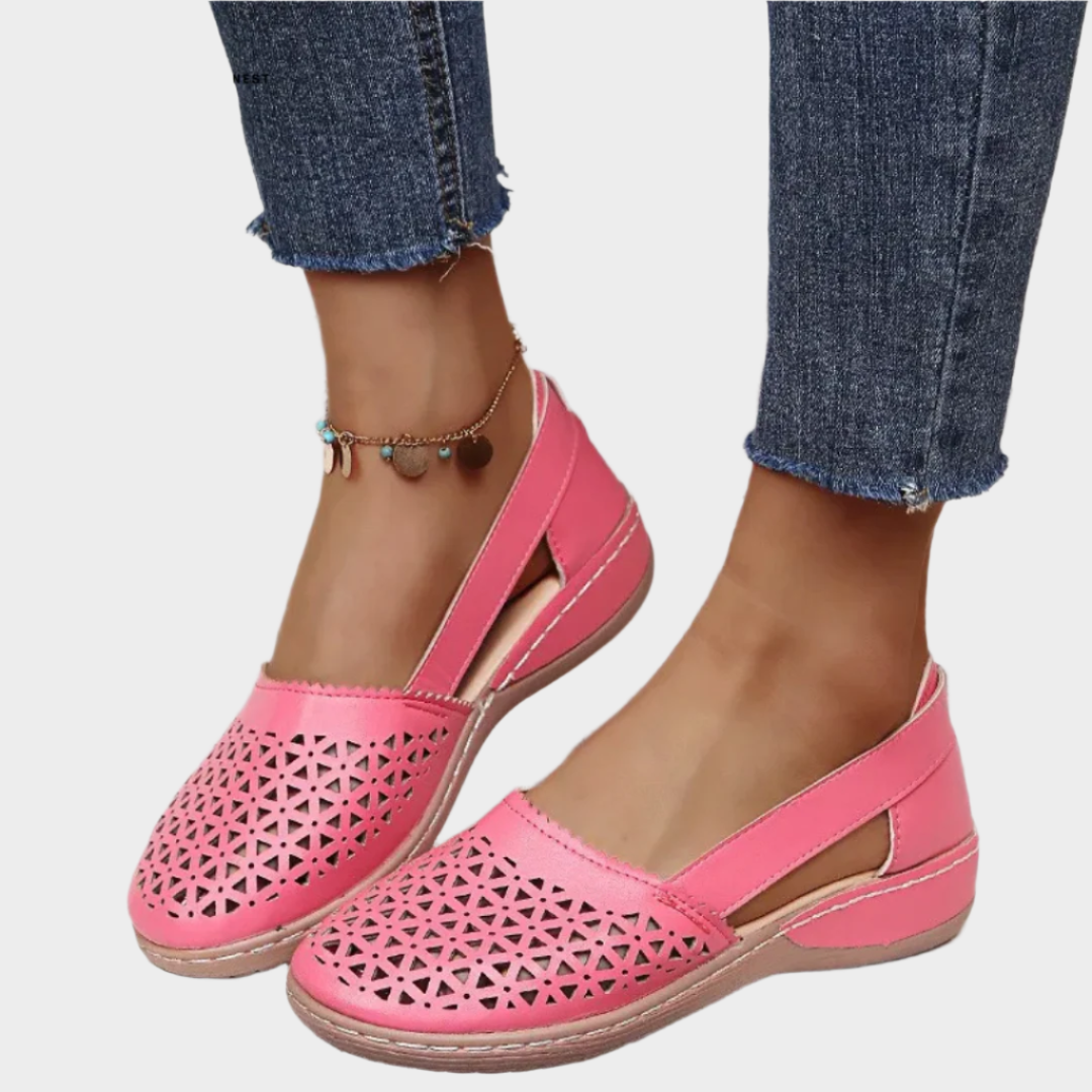 Anatomski Baletni Čevlji z Izrezi in Trakom