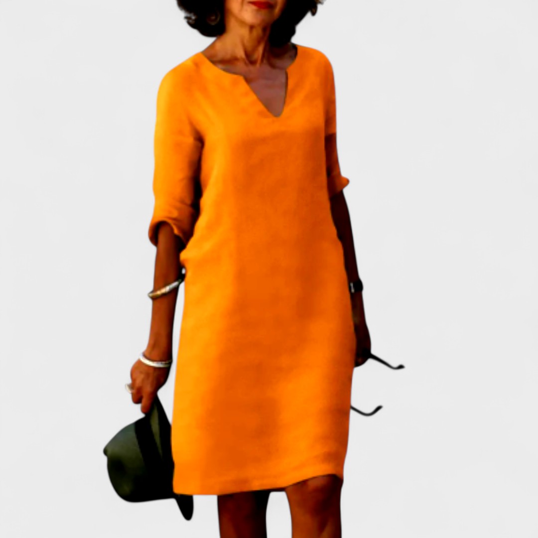 "Lana - Obleka z V-izrezom"