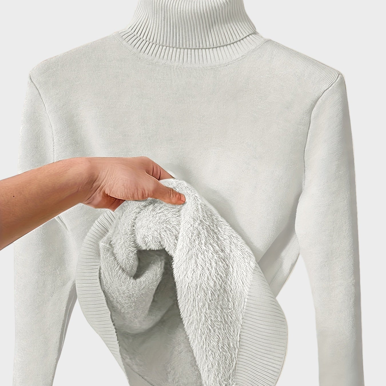 Lea - Mehka pulover s turtle neck