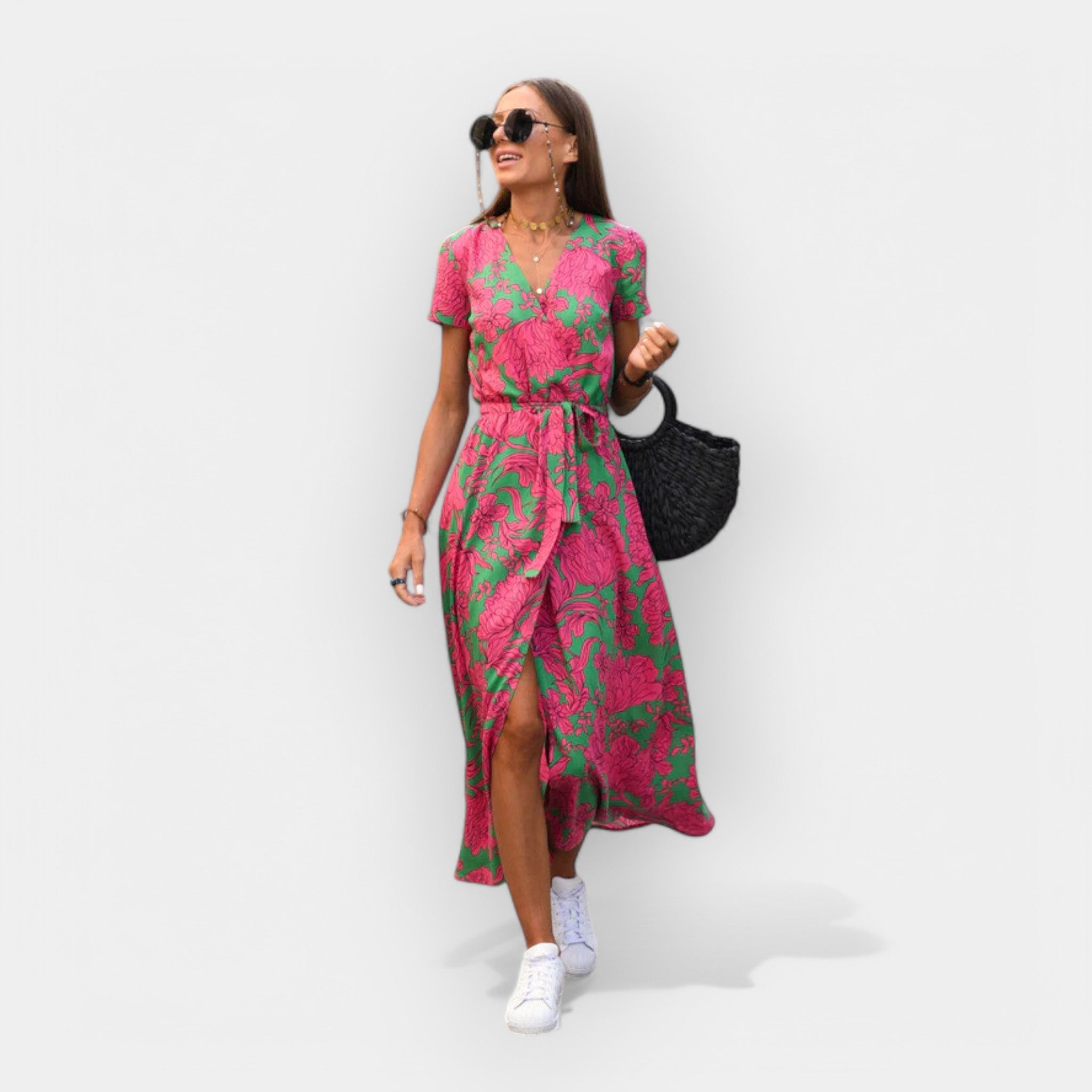 Obleka z Udobnim Fiksnim Pripenjanjem