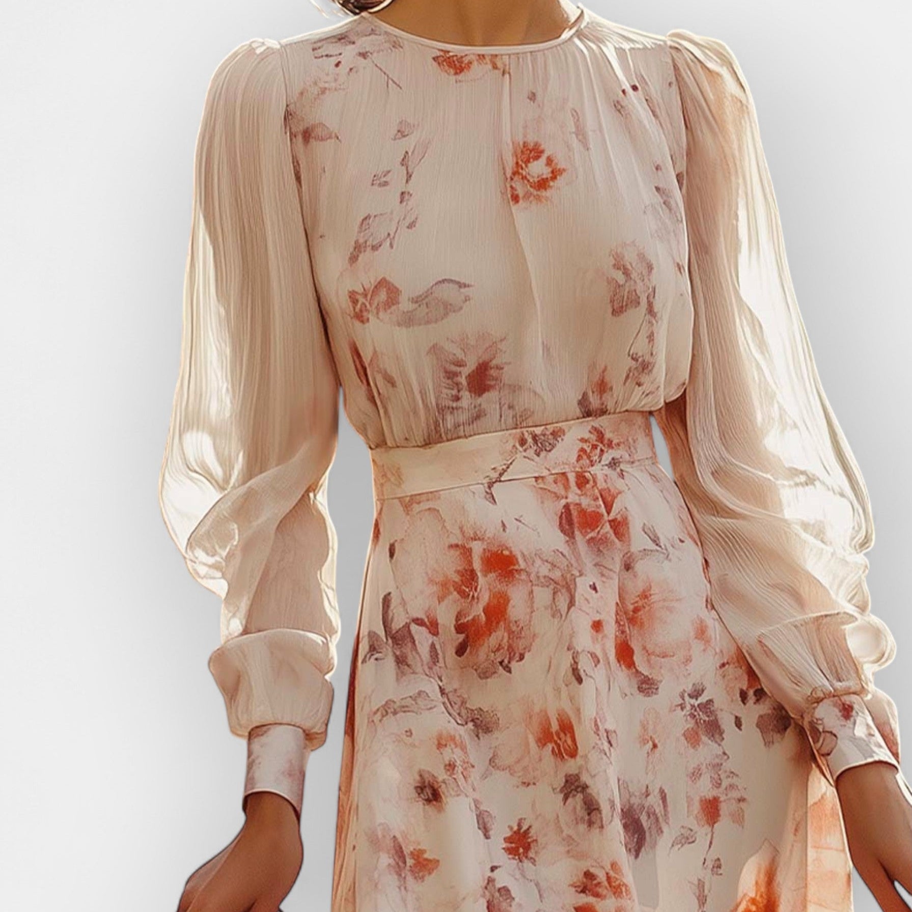 Romantična plisirana obleka