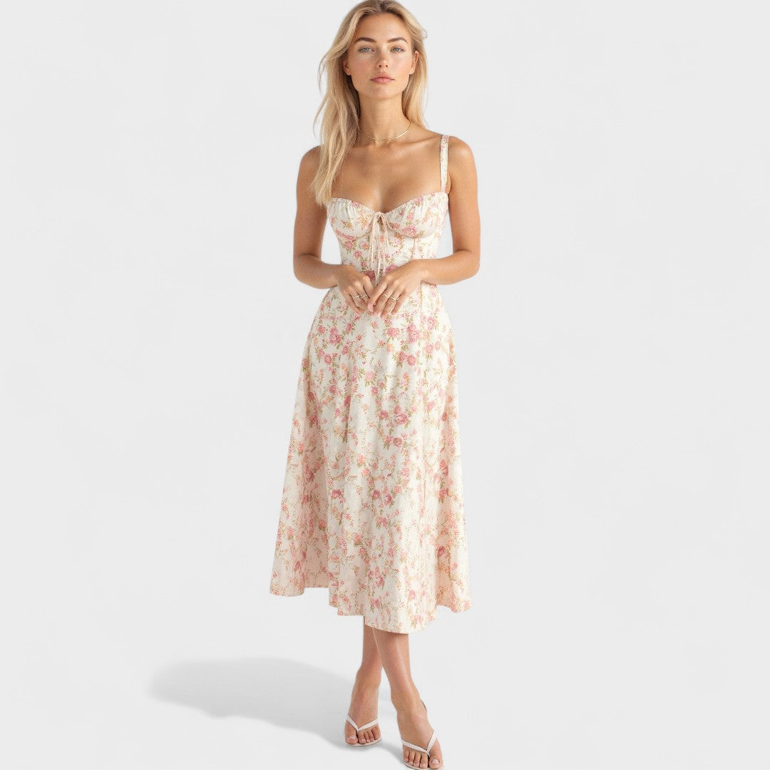 Petra - Midi Korset Obleka